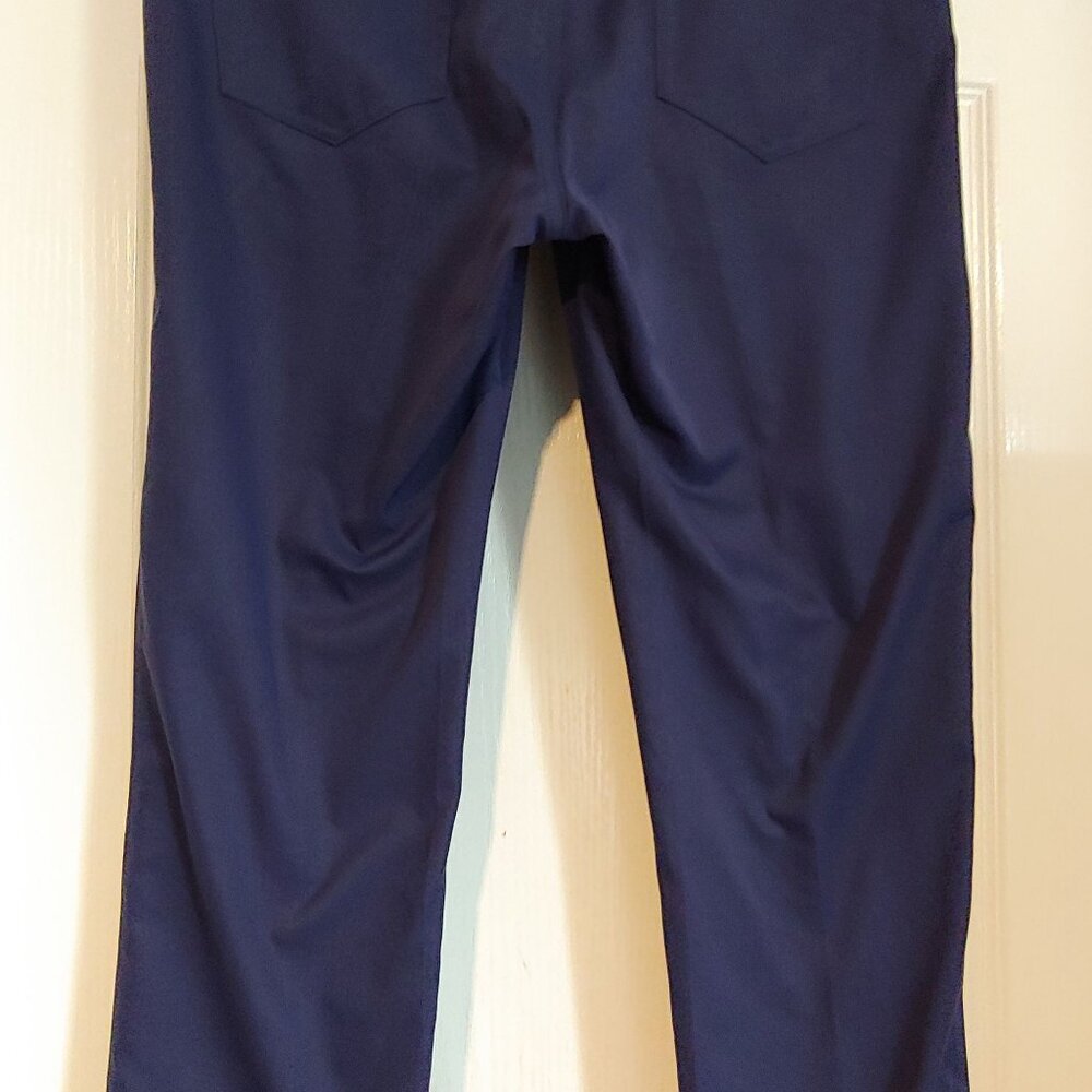 Peter Millar Crown Sport Performance Stretch Pants Men's Golf Comfort 35x32 Navy - Picture 10 of 15
